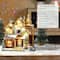 Glitzhome® 10.25" Lighted Christmas Donuts & Coffee Shop Resin Village with Movement and Music